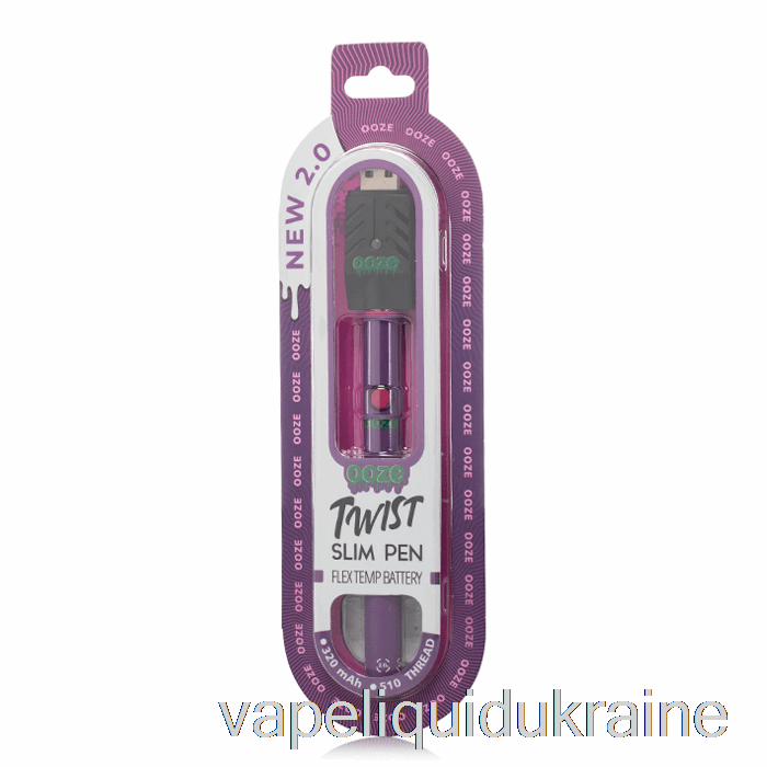 Vape Liquid Ukraine Ooze Slim Twist Pen 2.0 Flex Temp Battery Ultra Purple